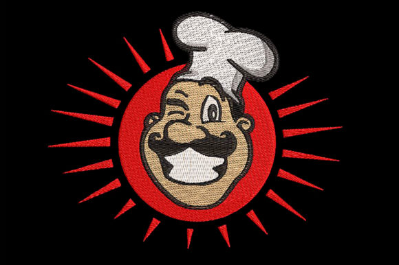 Awesome Chef Winking Cheerfully Embroidery Review