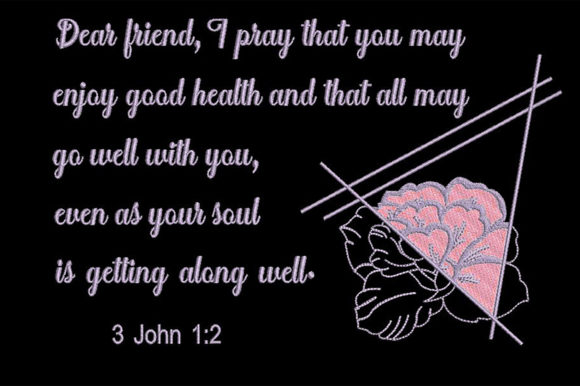 Bible Quote About Health Embroidery Review
