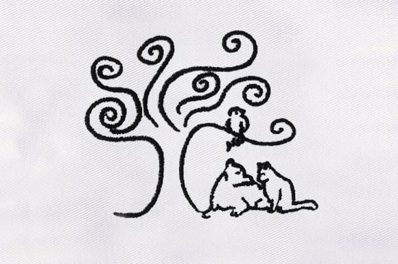 Black White Tree Embroidery Design Review