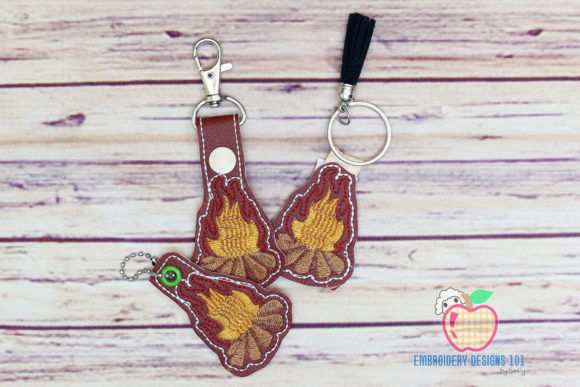 Camping Campfire in the Hoop Keyfob Review