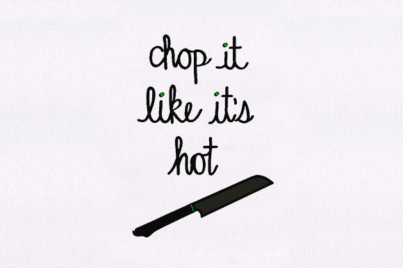 Chop It Like Its Hot Embroidery Review
