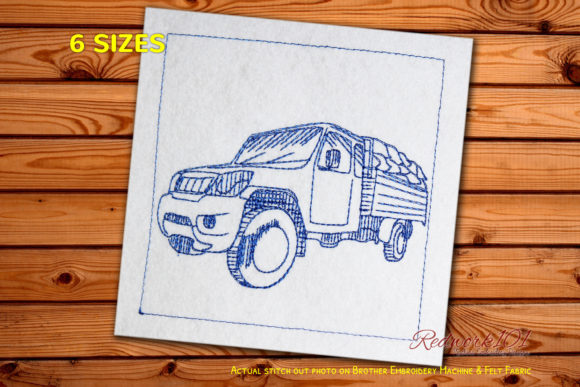 Farm Truck Bluework Embroidery Review