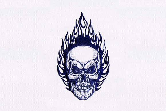 Fire Skull Embroidery Design Review