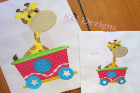 Giraffe Sitting in Train Embroidery Design Review