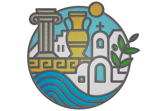 Greek Traditional Landscape Embroidery Review
