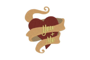Heart with Ribbon You Me Embroidery Review