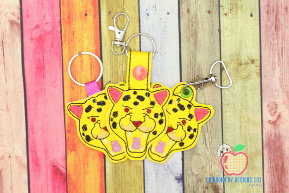 Leopard Face Keyfob Keychain ITH Review