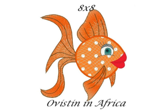 Orange Sassy Applique Fish Embroidery Review