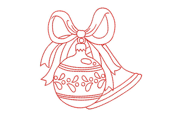 Redwork Christmas Ornament Design Review