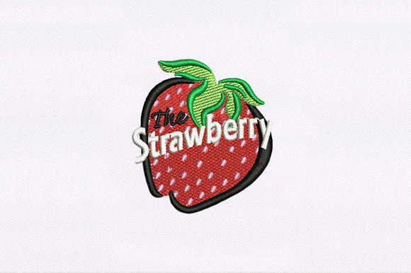 Strawberry Embroidery for Seasonal and Holiday Creations